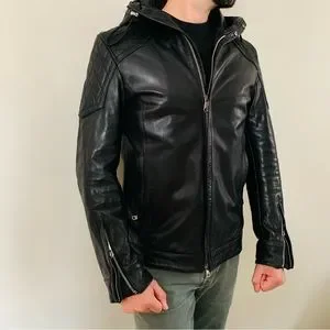 Diesel | Jackets & Coats | Mens Diesel Black Gold Leather